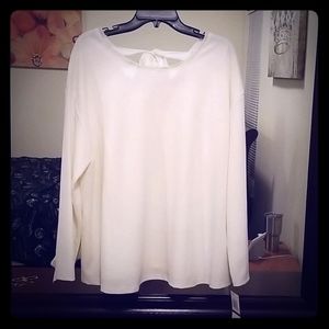 Ivory long sleeve blouse